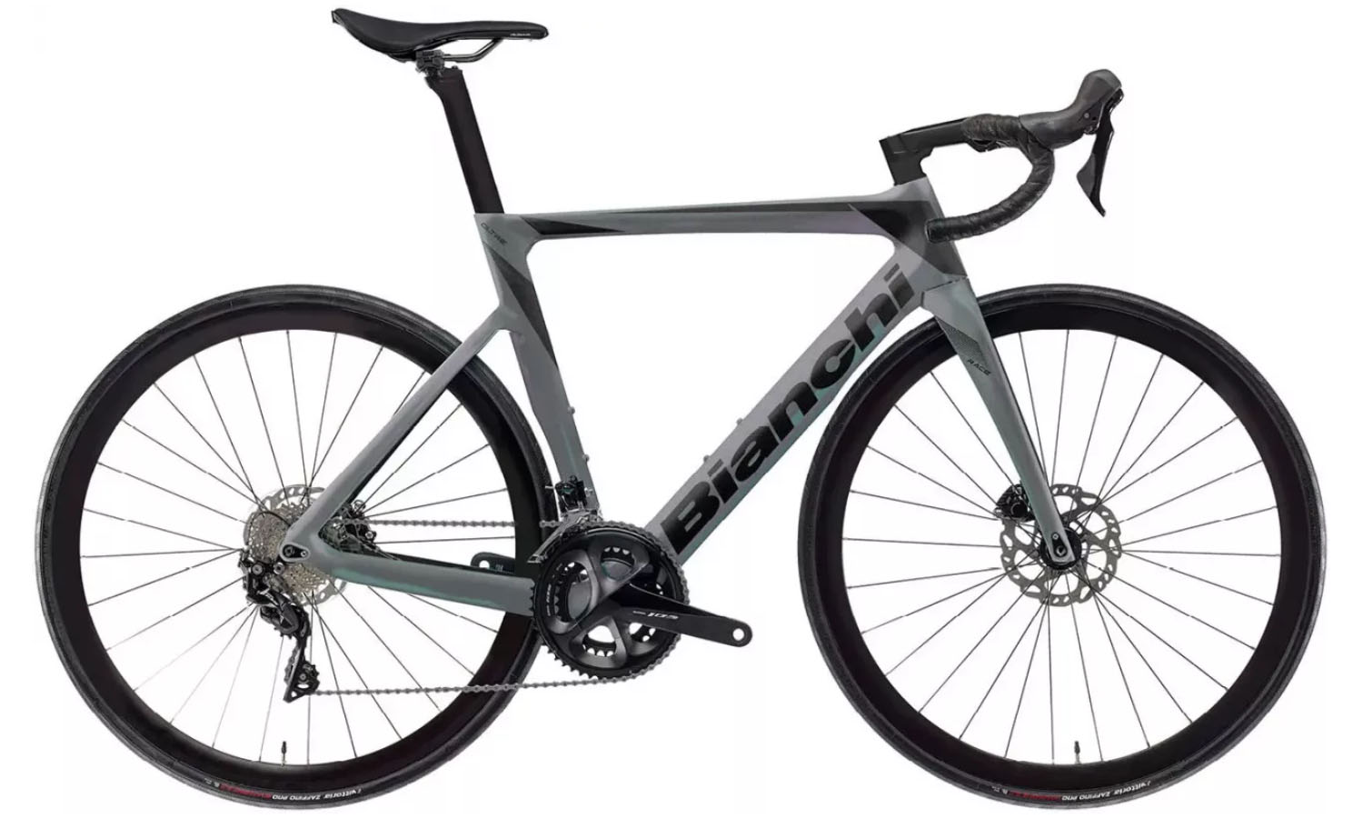 Фотография Велосипед BIANCHI Road Oltre Race 105 DI2 12sp R818 Graphite Cangiante/Graphite Matt Размер рамы 57